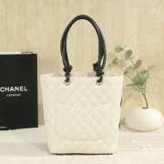 Uubags Chanel Small Cambon Line Tote Bag In White/Black 24x20x8cm - 2