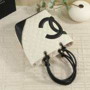Uubags Chanel Small Cambon Line Tote Bag In White/Black 24x20x8cm - 6