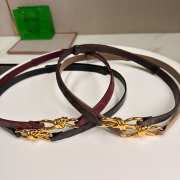 Uubags Bottega Veneta Andiamo Intrecciato Leather Belt In Black With Knot Buckle 2cm - 4