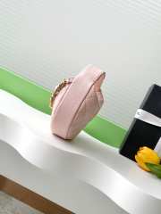Uubags Chanel Caviar Quilted Pearl Chain Pouch Hobo Pink 16cm - 4