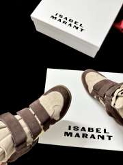 Uubags Isabel Maran Bekett sneakers suede wedge sneakers in chocolate/sand brown 5cm - 6