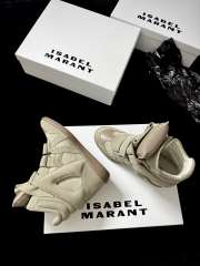 Uubags Isabel Maran Bekett sneakers suede wedge sneakers in beige 5cm - 6
