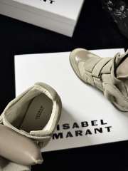 Uubags Isabel Maran Bekett sneakers suede wedge sneakers in beige 5cm - 4