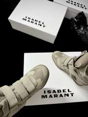 Uubags Isabel Maran Bekett sneakers suede wedge sneakers in beige 5cm - 3