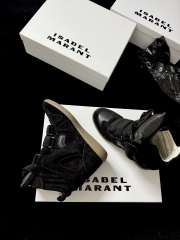Uubags Isabel Maran Bekett sneakers suede wedge sneakers in black 5cm - 2
