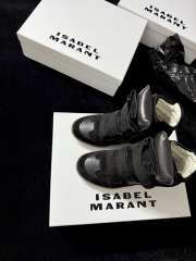 Uubags Isabel Maran Bekett sneakers suede wedge sneakers in black 5cm - 5