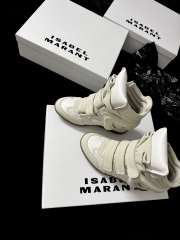 Uubags Isabel Maran Bekett sneakers suede wedge sneakers in white 5cm - 6