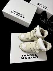 Uubags Isabel Maran Bekett sneakers suede wedge sneakers in white 5cm - 5