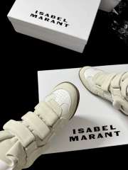 Uubags Isabel Maran Bekett sneakers suede wedge sneakers in white 5cm - 4