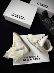 Uubags Isabel Maran Bekett sneakers suede wedge sneakers in white 5cm - 2
