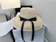Uubags Chanel Raffia Wide Brim Hat In Beige - 3