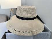Uubags Chanel Raffia Wide Brim Hat In Beige - 4