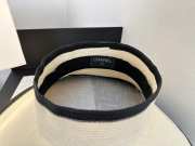 Uubags Chanel Wide-Brim Straw Visor Hat In White - 6