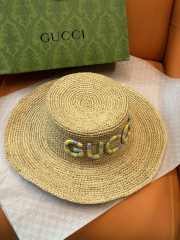 Uubags Gucci Wicker Hat Beige Raffia Straw - 5