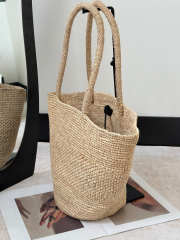 Uubags The Row Emilie Raffia Tote Bag In Natural 14x17x27.5cm - 6