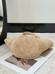 Uubags The Row Emilie Raffia Tote Bag In Natural 14x17x27.5cm - 4