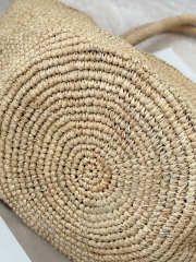 Uubags The Row Emilie Raffia Tote Bag In Natural 14x17x27.5cm - 2