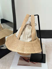 Uubags The Row Sol Natural Straw Basket Bag 20x18.5x15cm - 2