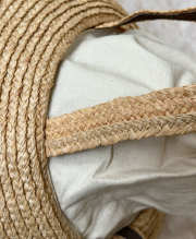 Uubags The Row Sol Natural Straw Basket Bag 20x18.5x15cm - 3
