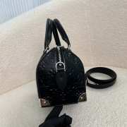 Uubags Louis Vuitton M27921 Speedy Trunk 20 Bag In Black Calfskin 20.5x13.5x11cm - 5
