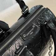 Uubags Louis Vuitton M27921 Speedy Trunk 20 Bag In Black Calfskin 20.5x13.5x11cm - 3