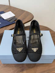 Uubags Prada 1I429O crochet pumps in black 7.5cm - 4