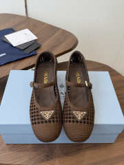 Uubags Prada 1I429O crochet pumps in brown 7.5cm - 4