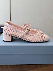 Uubags Prada 1I429O crochet pumps in pink 7.5cm - 4