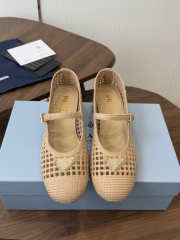 Uubags Prada 1I429O crochet pumps in natural 7.5cm - 5