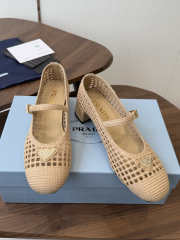 Uubags Prada 1I429O crochet pumps in natural 7.5cm - 3