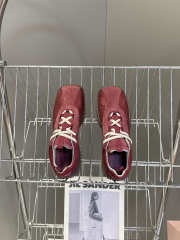 Uubags Miu Miu Bubble Sole Sneaker In Burgundy/Dark Brown - 5