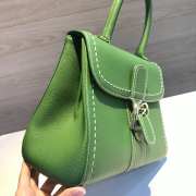 Uubags Delvaux Brillant Togo Bag In Green 28x13.5x22.5cm - 6