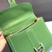 Uubags Delvaux Brillant Togo Bag In Green 28x13.5x22.5cm - 4