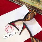 Uubags Christian Louboutin Miss Z mule 8cm 'Bengali' printed hairy calfskin leather  - 6