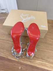 Uubags Christian Louboutin Rosalie jewel 10cm sandals - TPU and laminated calf leather - crystal  - 4