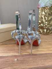 Uubags Christian Louboutin Rosalie jewel 10cm sandals - TPU and laminated calf leather - crystal  - 2