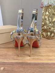 Uubags Christian Louboutin Rosa Z Jewel 10cm sandals - TPU, strass and laminated calf leather - leche - 3