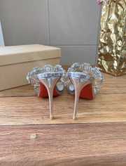 Uubags Christian Louboutin Just Jewel 8.5cm crystal-embellished PVC and leather sandals  - 5