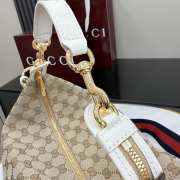 Uubags Gucci Brera medium crossbody bag in sand and brown GG canvas 33x27x15cm - 3