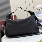 Uubags Gucci Brera large crossbody bag in grey and black GG canvas 45x38.5x20cm - 6