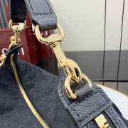Uubags Gucci Brera medium crossbody bag in grey and black GG canvas 33x27x15cm - 6