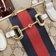 Uubags Gucci Borsetto medium boston bag in sand and brown GG canvas 28x15x10cm - 5