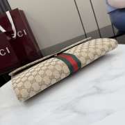 Uubags Gucci medium pouch in sand and dark brown GG canvas 34x23.5x3cm - 5