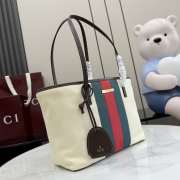 Uubags Gucci Tribeca small tote bag in natural canvas 25x19x11.5cm - 6