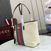Uubags Gucci Tribeca small tote bag in natural canvas 25x19x11.5cm - 5