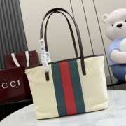 Uubags Gucci Tribeca small tote bag in natural canvas 25x19x11.5cm - 2