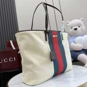 Uubags Gucci Tribeca large tote bag with charm in natural canvas 38x29.5x13cm - 6