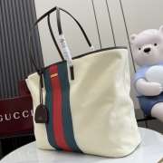 Uubags Gucci Tribeca large tote bag with charm in natural canvas 38x29.5x13cm - 5