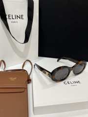 Uubags Celine Triomphe 01 sunglasses in Acetate Blonde Havana - 4