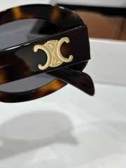 Uubags Celine Triomphe 01 sunglasses in Acetate Blonde Havana - 5